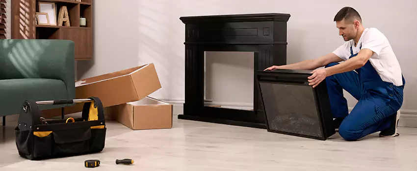 Old Rusted Metal Fireplace Repair And Replacement in Shelbyville, IN